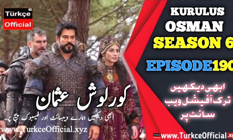 Kurulus Osman Episode 190 with Urdu Subtitles